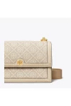 Tory Burch Small T Monogram Shoulder Bag Ivory Women