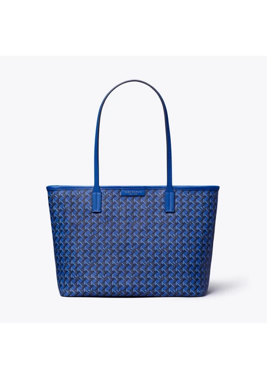 Tory Burch Small Ever Ready Zip Tote Mediterranean Blue Women