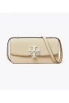 Tory Burch Eleanor Small Long Bag in Pebbled Leather Oat Women