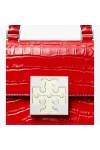 Tory Burch Bon Bon Croc Embossed Mini Top Handle Bag Women