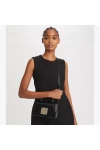 Tory Burch Bon Bon Spazzolato Mini Top Handle Bag Black Women