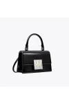 Tory Burch Bon Bon Spazzolato Mini Top Handle Bag Black Women