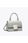 Tory Burch Bon Bon Spazzolato Mini Top Handle Bag Misty Cloud Women