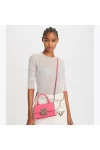 Tory Burch Bon Bon Spazzolato Mini Top Handle Bag Pink Women