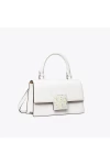 Tory Burch Bon Bon Spazzolato Mini Top Handle Bag White Women