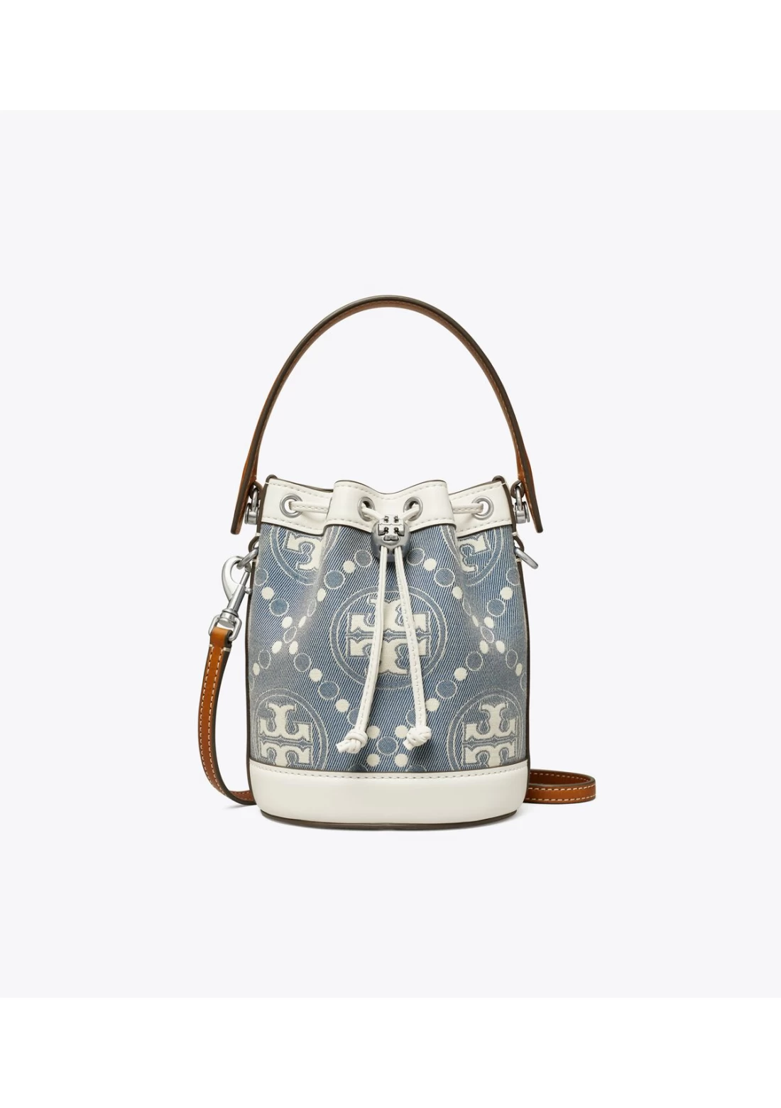 tory burch bucket bag canvas