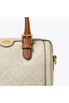 Tory Burch Petite T Monogram Barrel Bag Natural Women