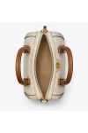 Tory Burch Petite T Monogram Barrel Bag Natural Women