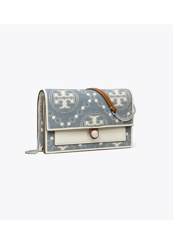 Tory Burch T Monogram Jacquard Studio Bag Hazel Women