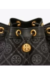 Tory Burch T Monogram Bucket Bag Black Women