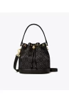 Tory Burch T Monogram Bucket Bag Black Women