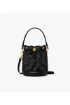 Tory Burch Mini T Monogram Bucket Bag Black Women