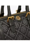 Tory Burch Mini T Monogram Barrel Bag Black Women