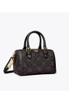 Tory Burch Mini T Monogram Barrel Bag Black Women