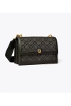 Tory Burch Small T Monogram Shoulder Bag Black Women