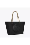 Tory Burch Ella Chain Tote Black Women