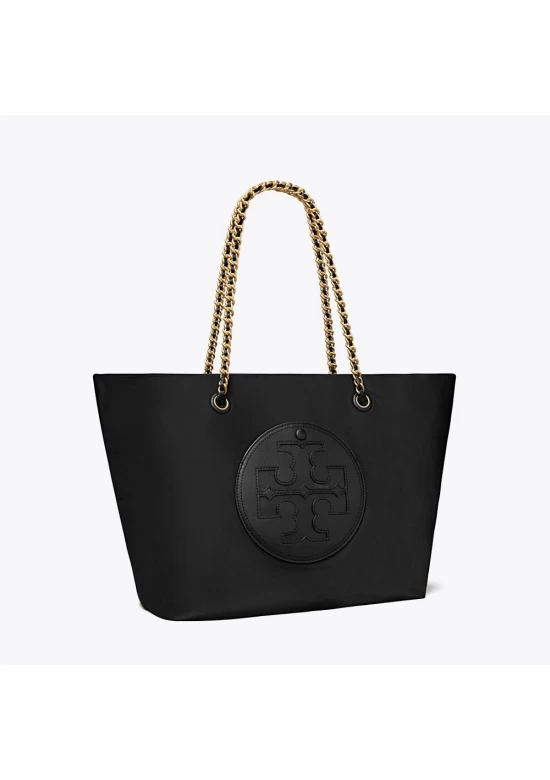 Tory Burch Ella Chain Tote Black Women