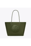 Tory Burch Ella Chain Tote Olive Green Women