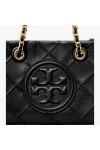 Tory Burch Mini Fleming Soft Chain Tote Black Women