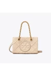 Tory Burch Mini Fleming Soft Chain Tote New Cream Women