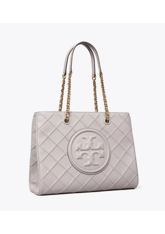 Tory Burch Fleming Soft Chain Tote Bay Gray Women