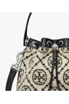 Tory Burch T Monogram Bouclé Bucket Bag Black Women