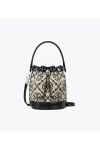 Tory Burch T Monogram Bouclé Mini Bucket Bag Black Women