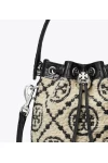 Tory Burch T Monogram Bouclé Mini Bucket Bag Black Women