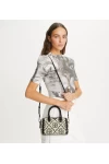 Tory Burch T Monogram Bouclé Mini Barrel Bag Black Women