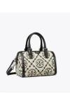 Tory Burch T Monogram Bouclé Mini Barrel Bag Black Women