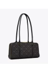 Tory Burch Small T Monogram Marshmallow Satchel Black Women