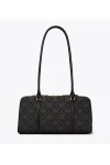 Tory Burch Small T Monogram Marshmallow Satchel Black Women