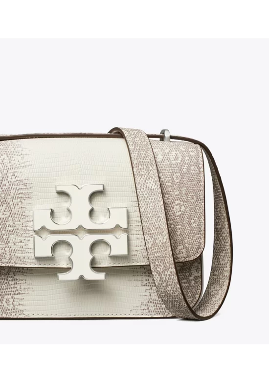 Tory Burch Small Eleanor Lizard Embossed Bag White Women