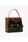 Tory Burch Small Lee Radziwill Double Bag Black Women