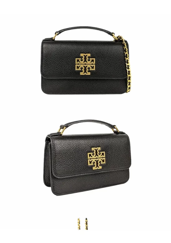 Tory Burch Britten Mini Top Handle Bag Black Women