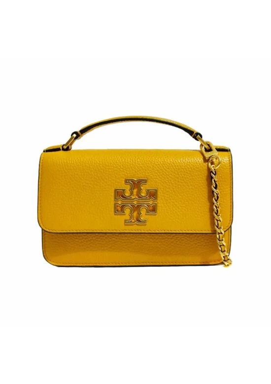 Tory Burch Britten Mini Top Handle Bag Yellow Women