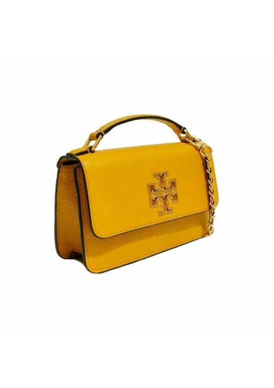 Tory Burch Britten Mini Top Handle Bag Yellow Women