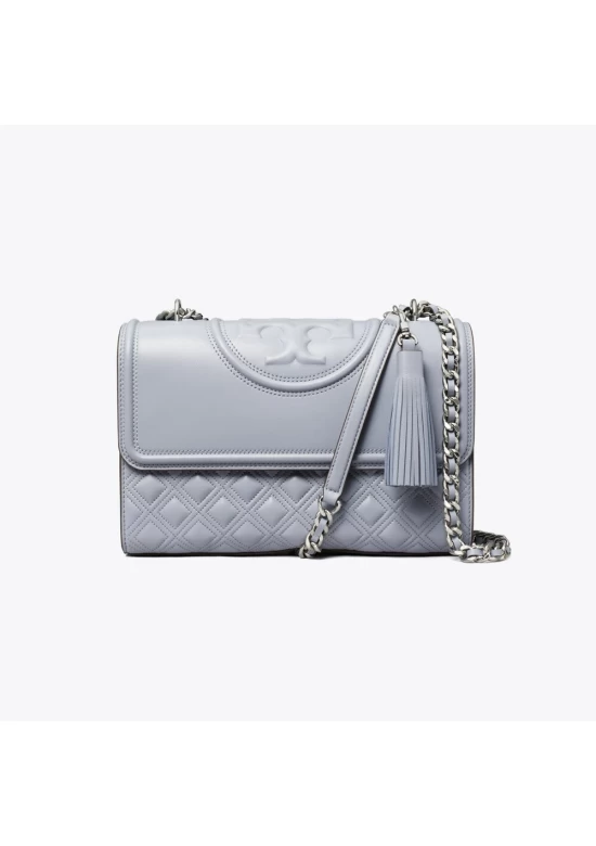 Tory Burch Fleming Convertible Shoulder Bag Cloud Blue Women