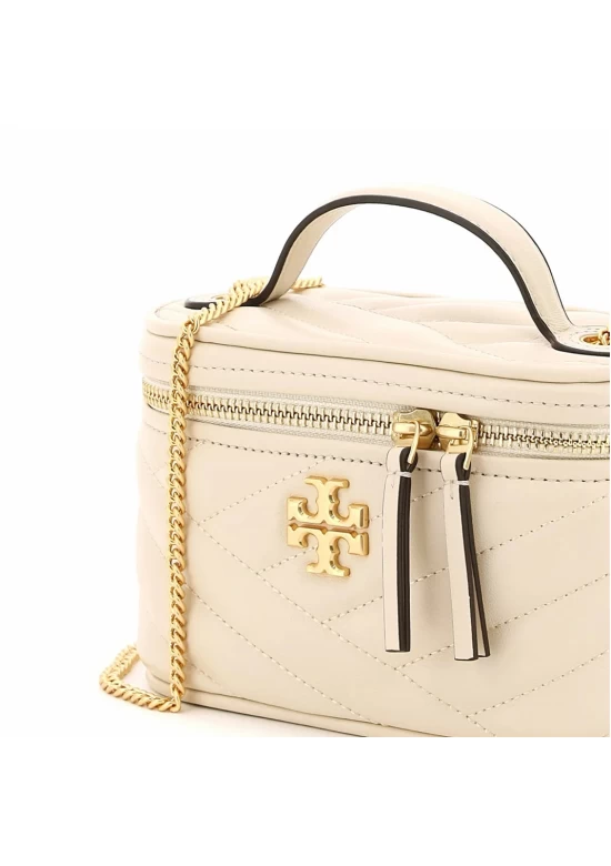 Tory Burch Kira Mini Vanity Tote Bag Light Cream Women