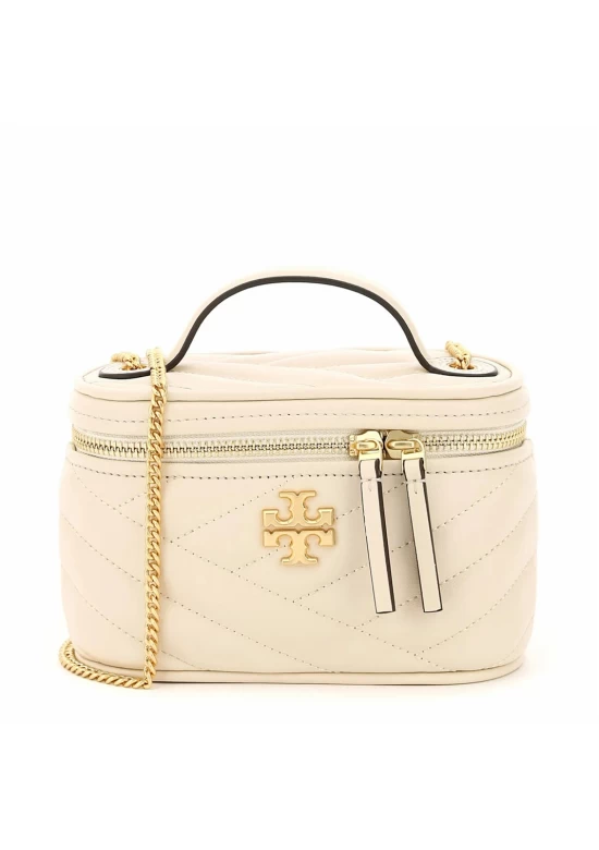 Tory Burch Kira Mini Vanity Tote Bag Light Cream Women