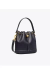 Tory Burch Leather Bucket Bag Black Women