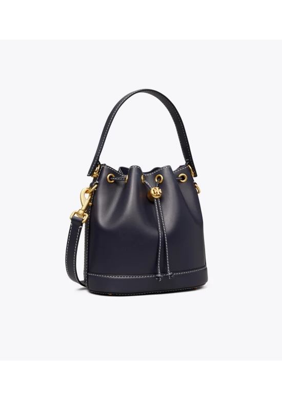 Tory Burch Leather Bucket Bag Black Women