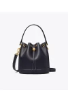 Tory Burch Leather Bucket Bag Black Women