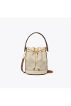 Tory Burch Mini T Monogram Bucket Bag Natural Women