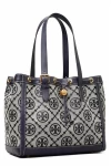 Tory Burch T Monogram Jacquard Small Tote Bag Women