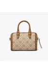 Tory Burch Mini T Monogram Barrel Bag Hazelnut Women