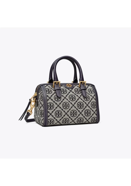 Tory Burch Mini T Monogram Barrel Bag Tory Navy Women