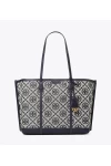 Tory Burch Perry Monogram Jacquard Triple Compartment Tote Bag Women