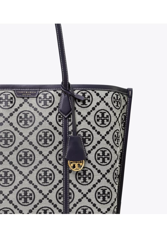 Tory Burch Perry Monogram Jacquard Triple Compartment Tote Bag Women