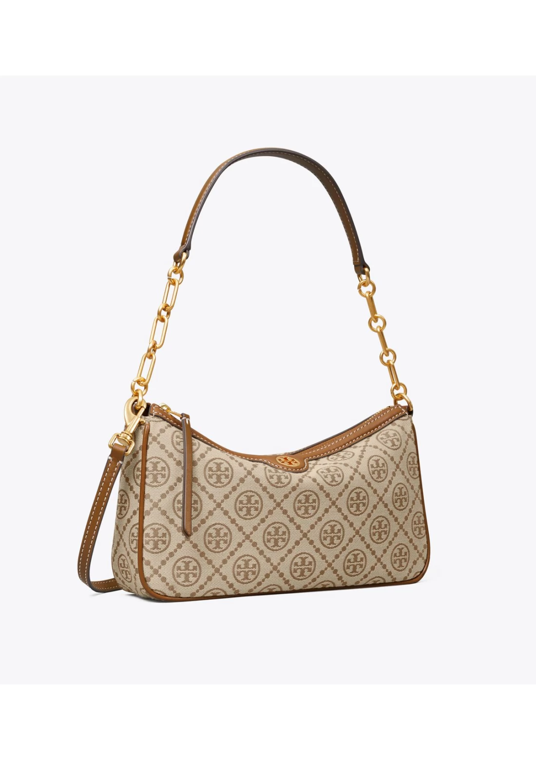 TORY BURCH T MONOGRAM JACQUARD SHOULDER BAG, MOD Shots, What fits, Ways to  wear it